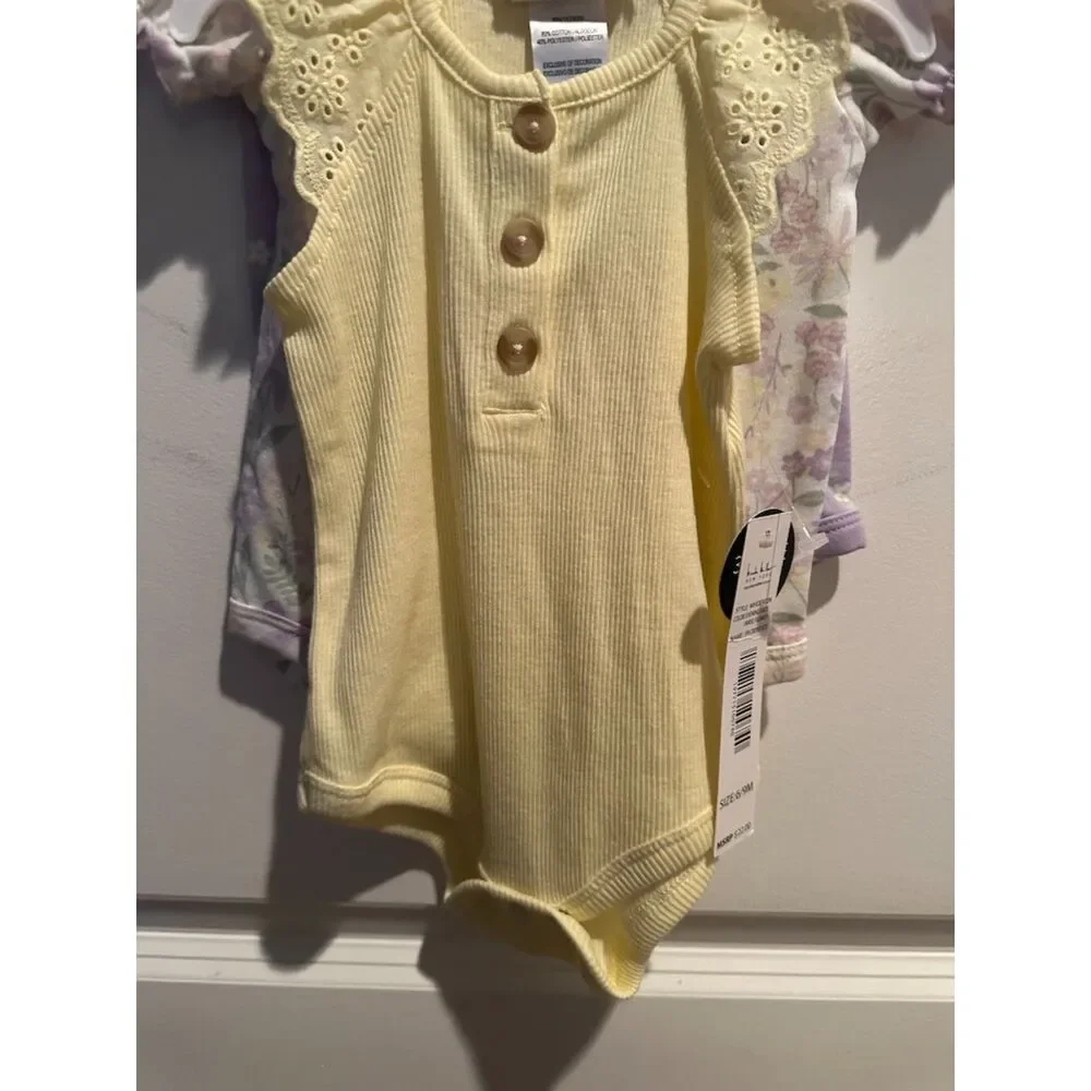 NWT Nicole Miller New York Baby Girl One Piece Shirts (3 Piece) Size 6/9 Months